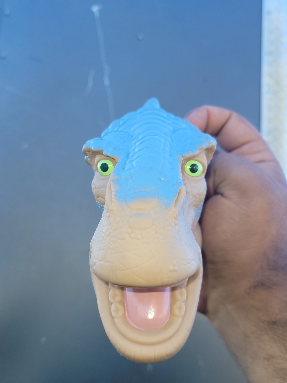 Disney Dinosaur movie Rubber Hand Puppet 2000 Aladar Vintage #aladar #vintage